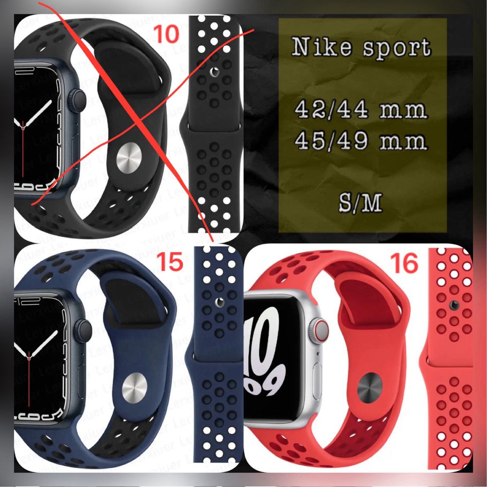 Браслет ремінець ремешок Nike Sport Apple Watch