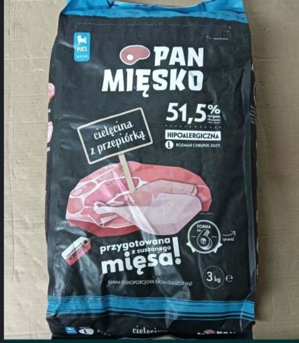 21kg Pan Mięsko Szczeniak L Cielęcina z przepiórką