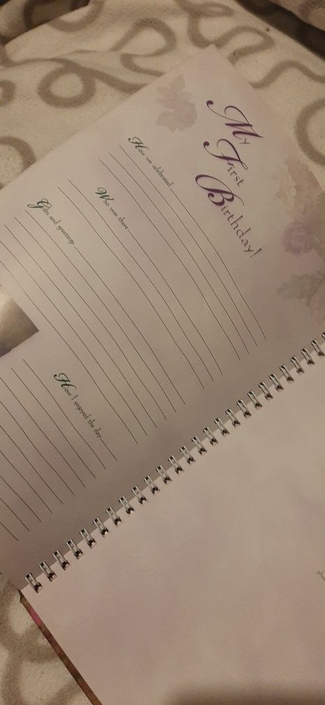 Dziennik urodzinowy. Rejestr urodzin notes