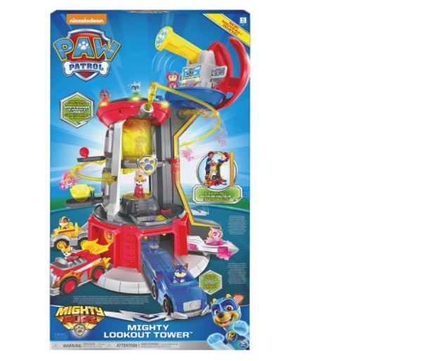Torre Controlo Gigante Mighty Pups-Big Trucks Garagem Patrulha Pata_