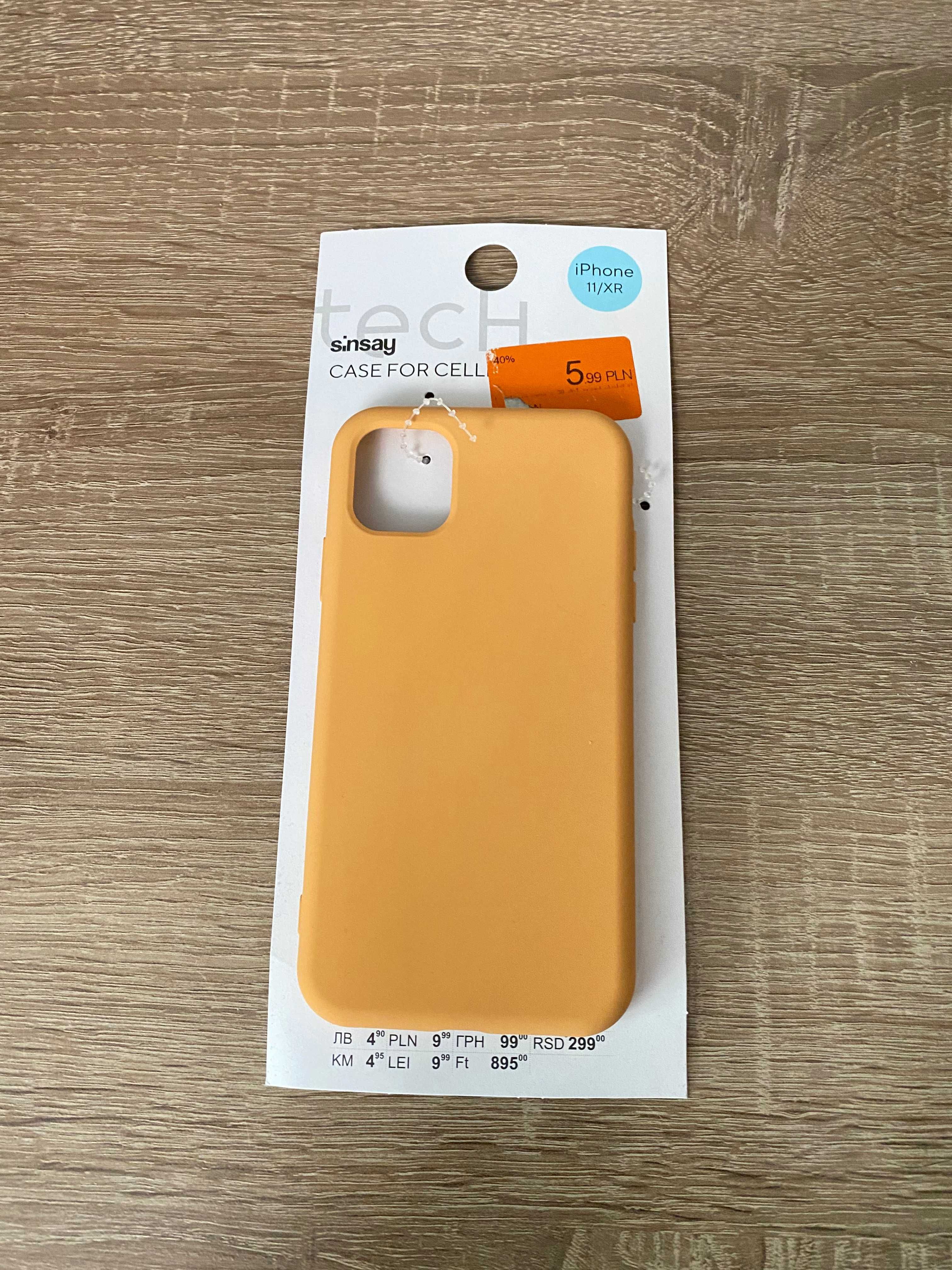 Case etui iphone 11 xr obudowa basic pomarańczowy sinsay