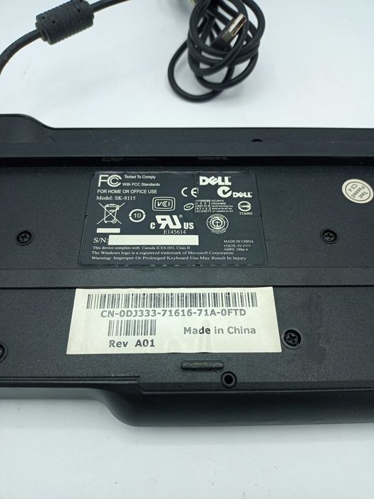 Klawiatura DELL SK-8115 0DJ335 Czarna usb