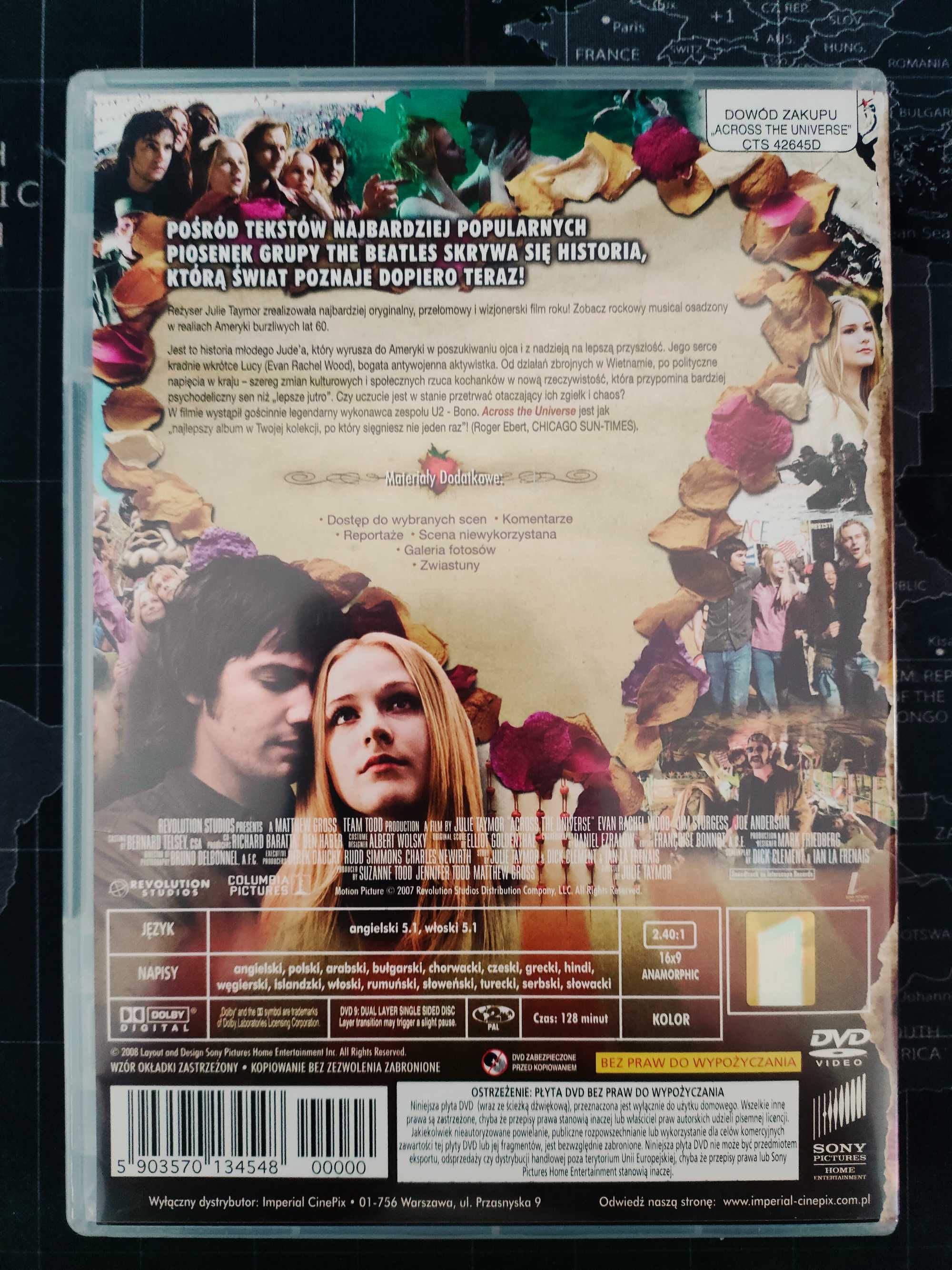 Across the Universe – film DVD