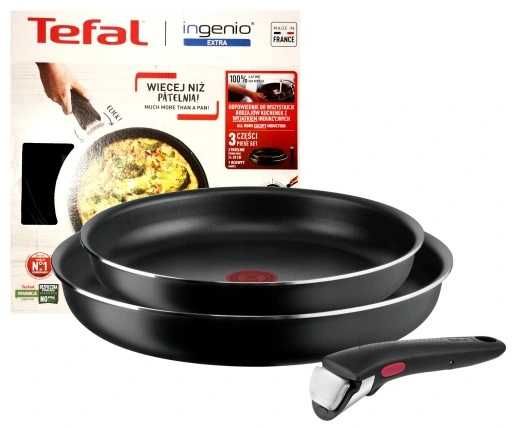 Zestaw 2 patelni TEFAL Ingenio 24+28 cm non-stick Odpinana Rączka HIT