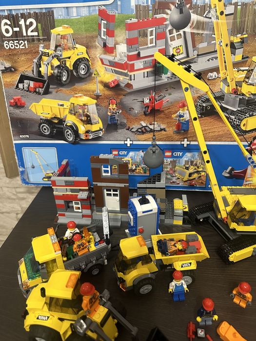Lego city wycofany 66521 3w1 60073+60074+60076 wyburzenie
