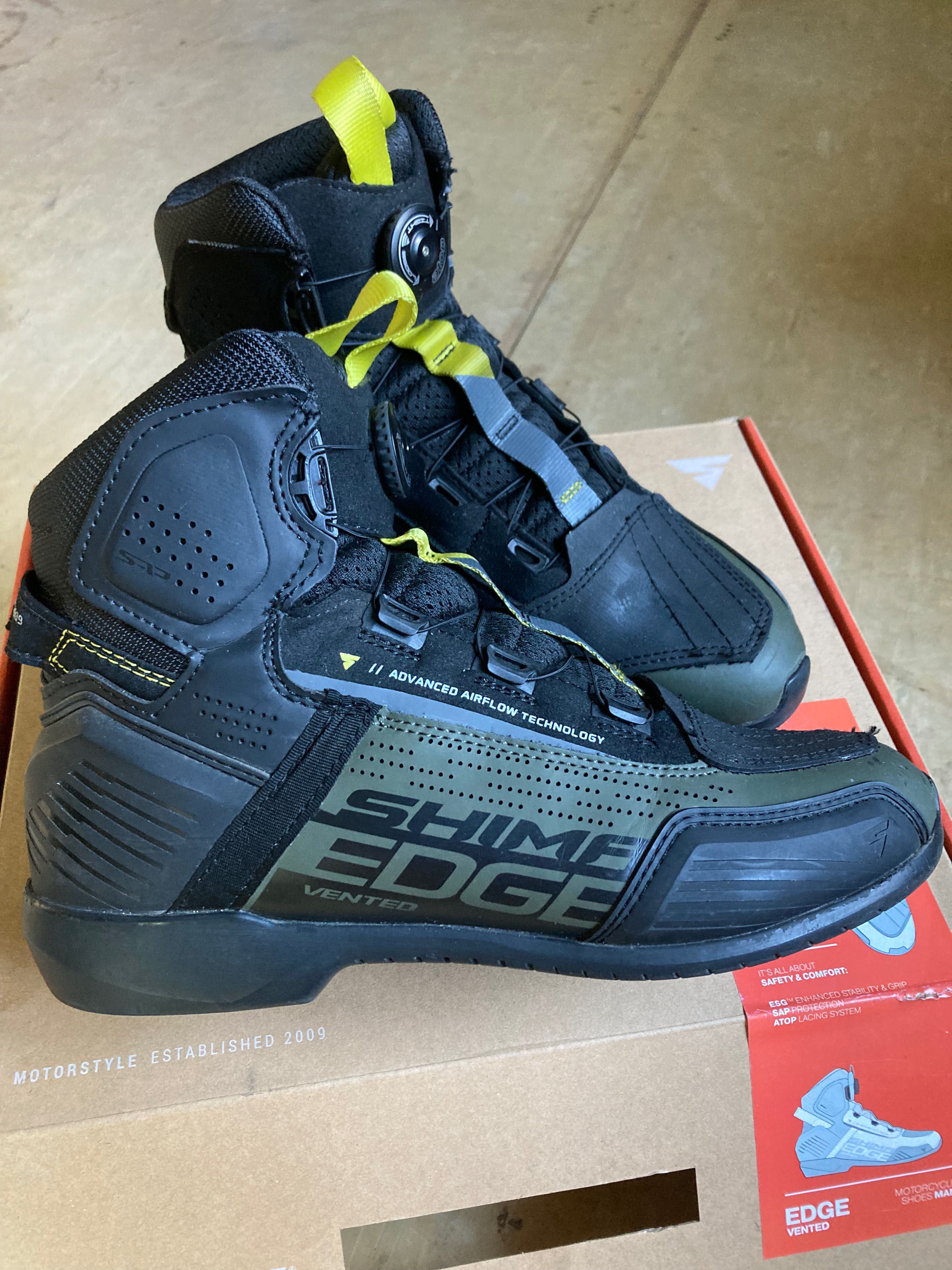 Buty motocyklowe krótkie Shima Edge Vent Men khaki zielony