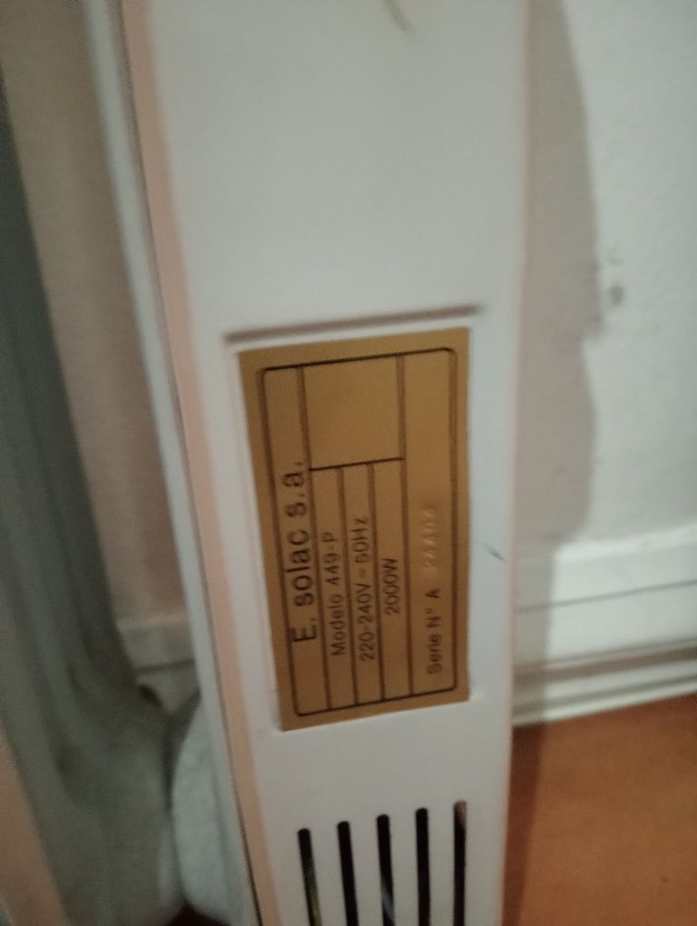 Aquecedor a oleo