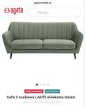 Sofa oliwkowa Agata meble lahti zielona