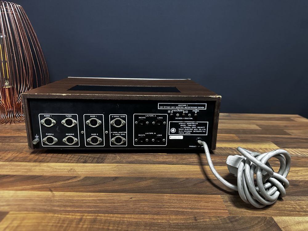 Wzmacniacz Nikko TRM-600 - vintage, drewno