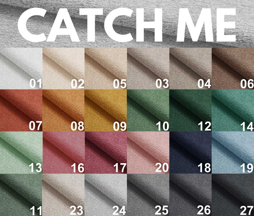 Łóżko Tapicerowane BOSTON Komfortowe Zagłowie TKANINA BOUCLE / WELUR