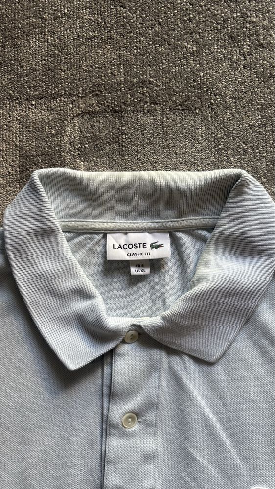Polo Lacoste Azul Claro
