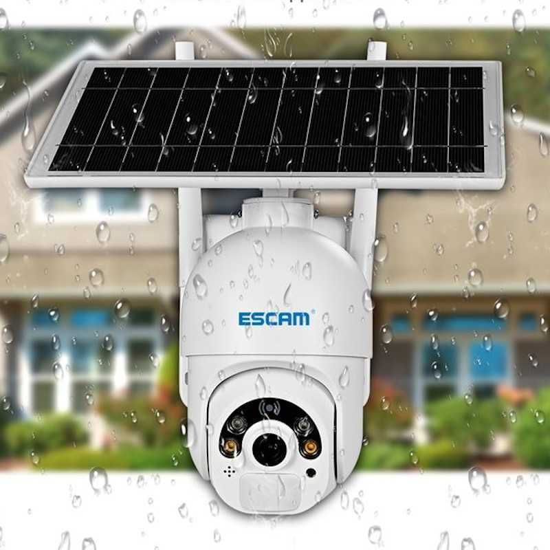 Câmera IP ESCAM QF 450 Solar 1080p 355º 4G/LTE novo