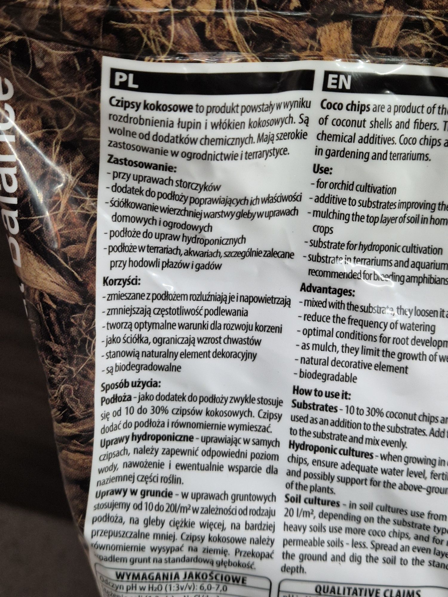 Chipsy kokosowe Coco Chips 5L zrębki Biovita