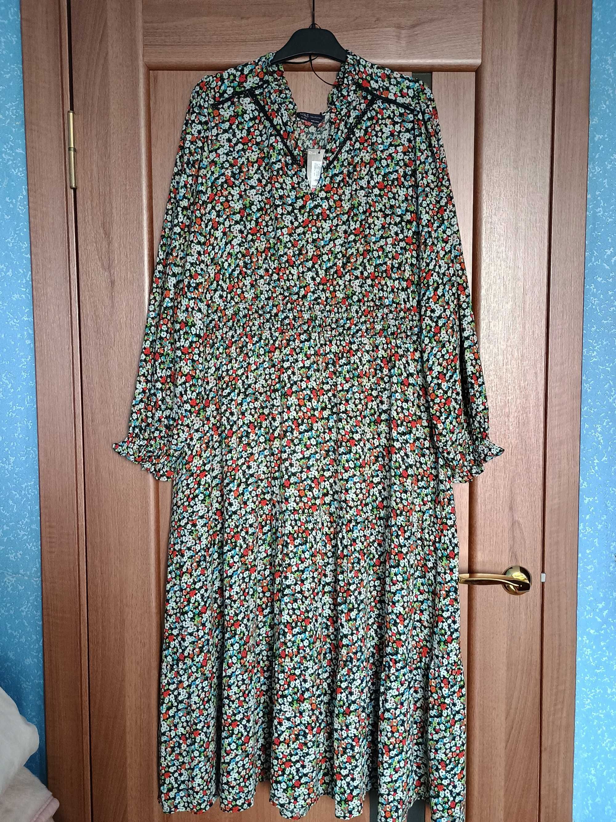 Сукня у квітковий принт, платье, розмір 54-56