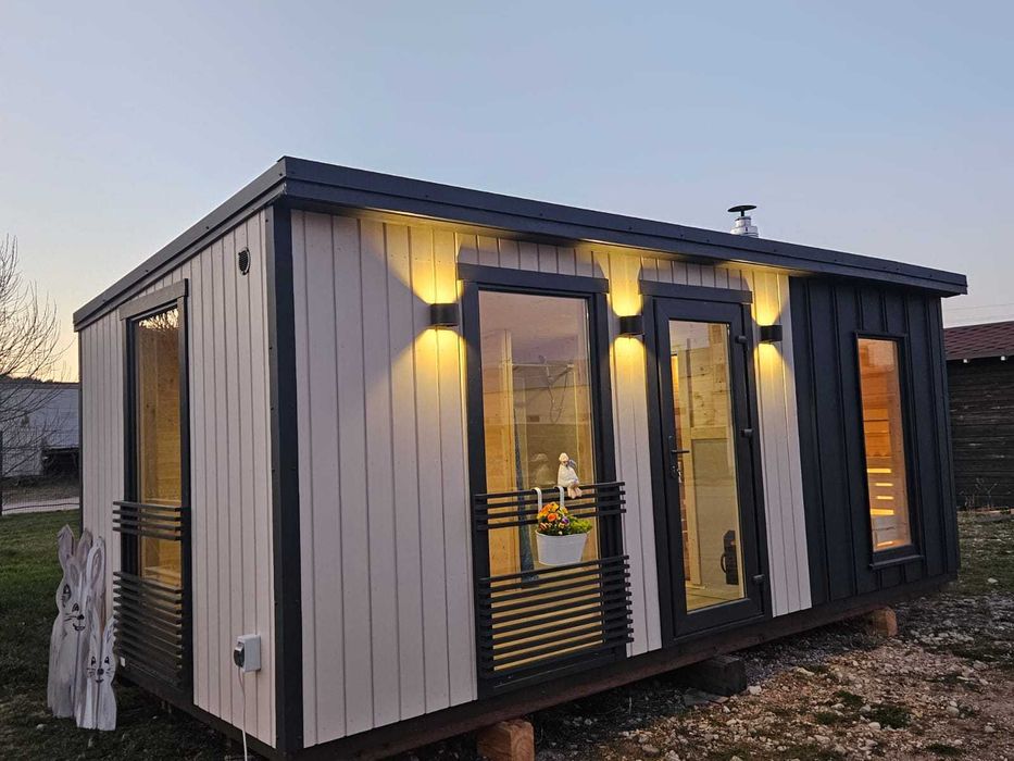 Sauna NOWOCZESNA Ocieplana Spa Ogrodowe Lipa Świerk Skandynawski