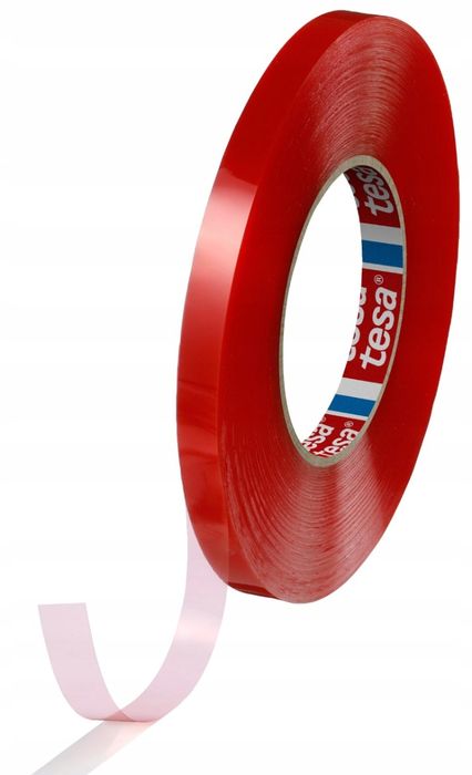 TESA 4965 Dwustronna Cienka Taśma PET Przeźroczysta MOCNA 12mm  50m