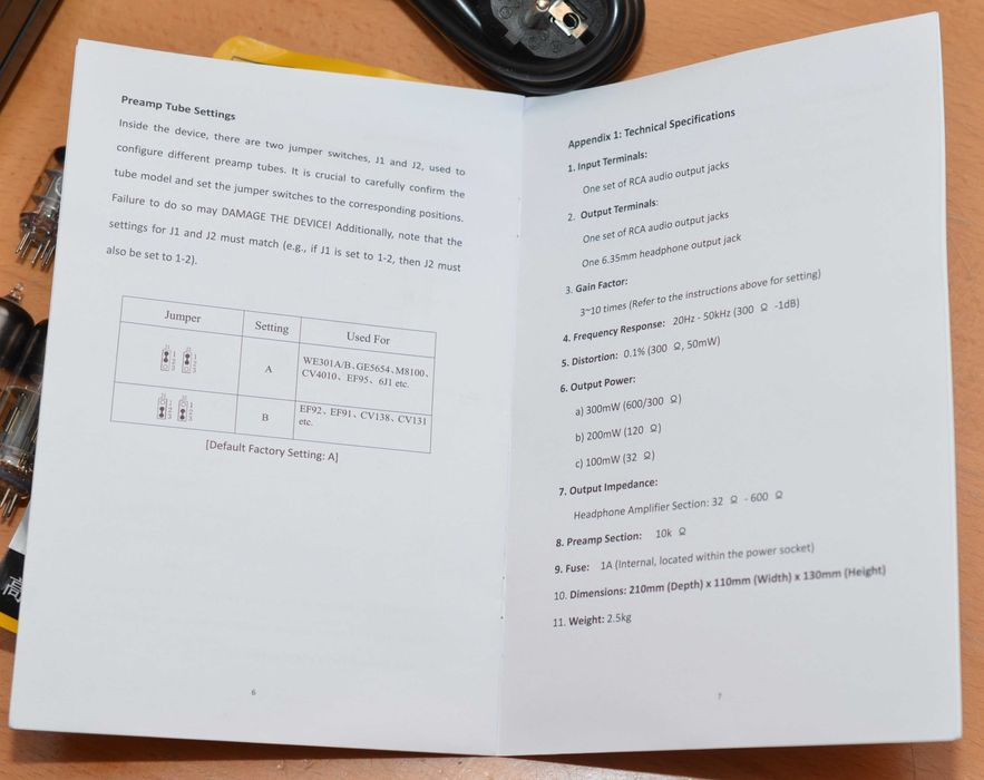 Wzmacniacz słuchawkowy lampowy Little Dot MKII + dodat. świetne lampy