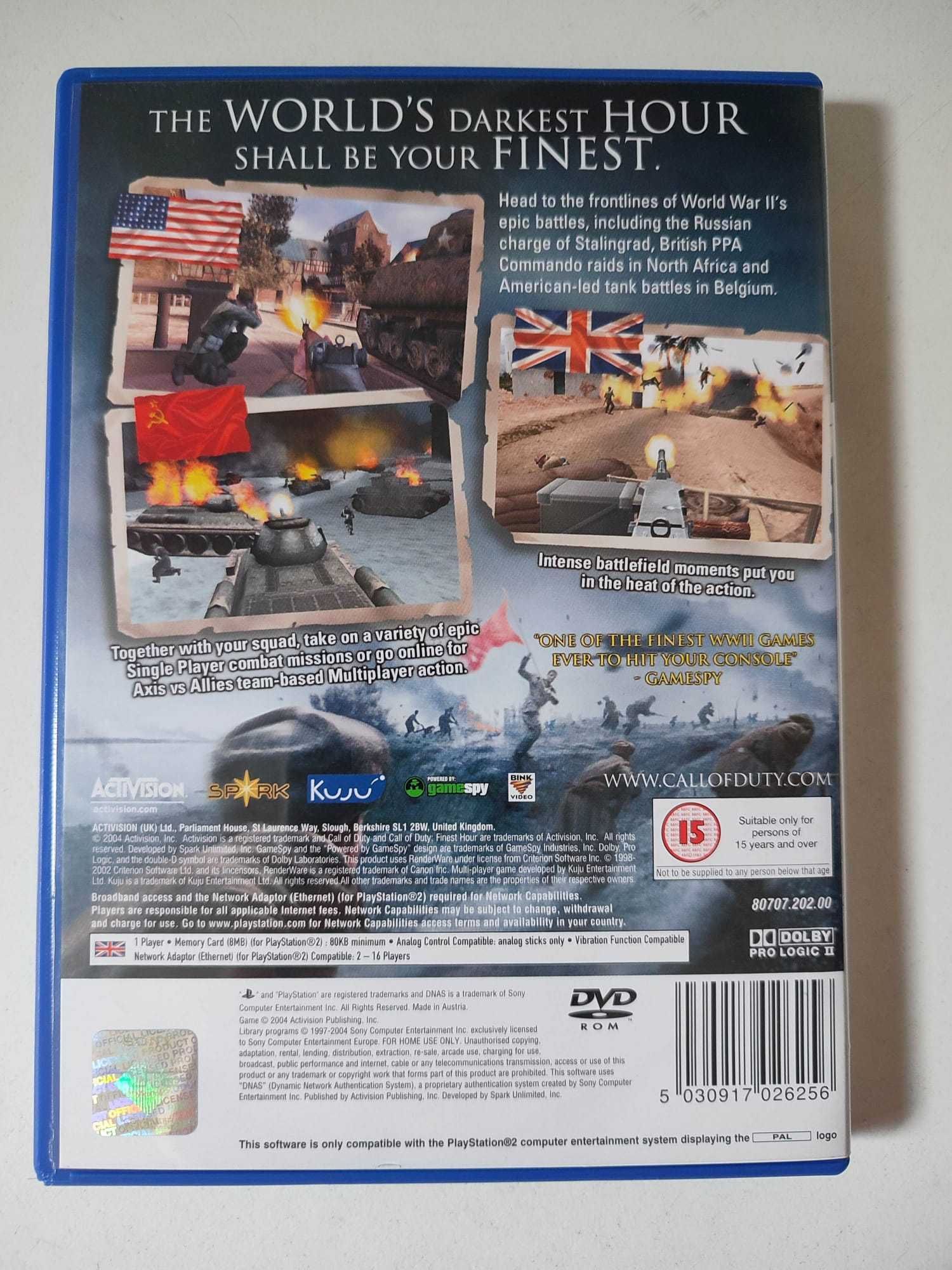 PS2 - Call Of Duty Finest Hour