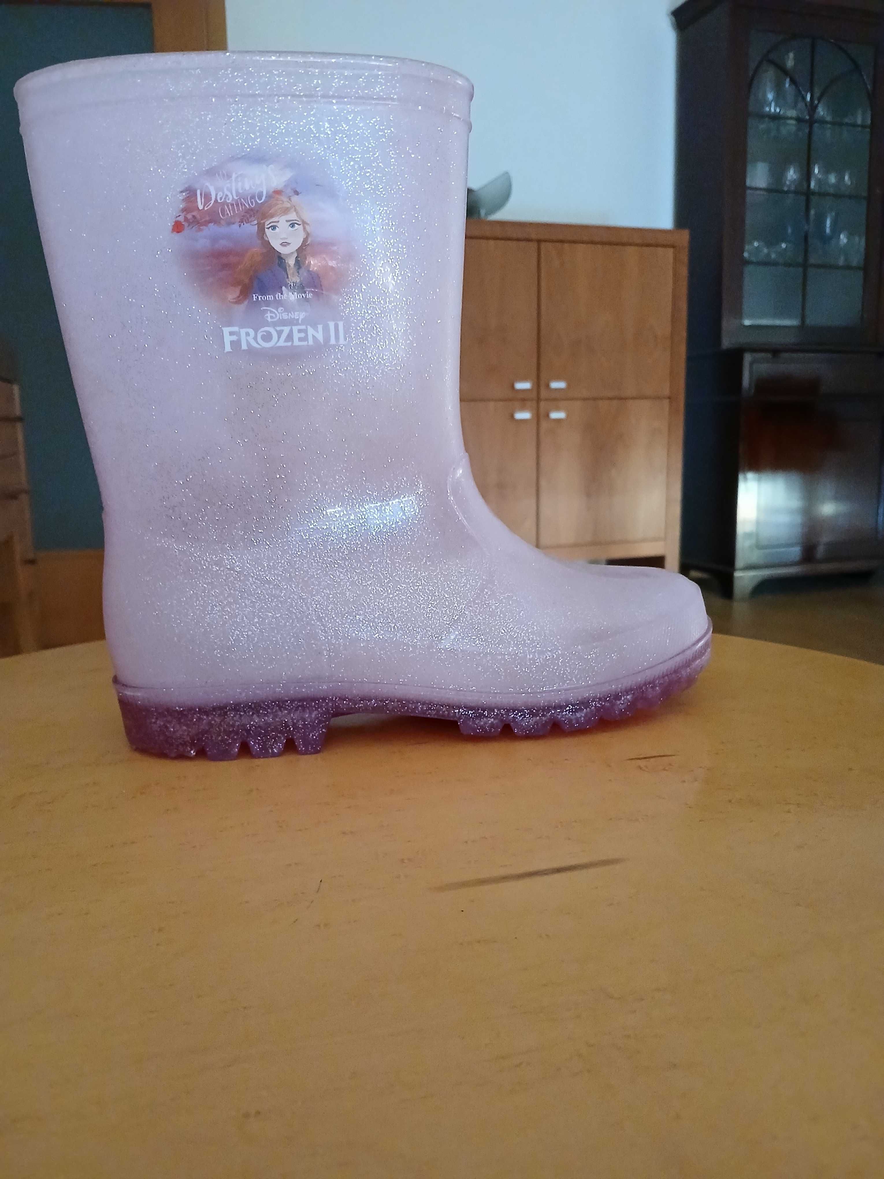 Galochas de criança da Frozen disney com luz