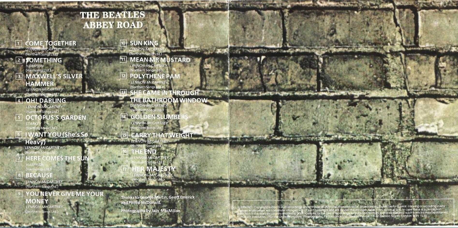 Beatles - - - - - Abbey Road - - - - - CD