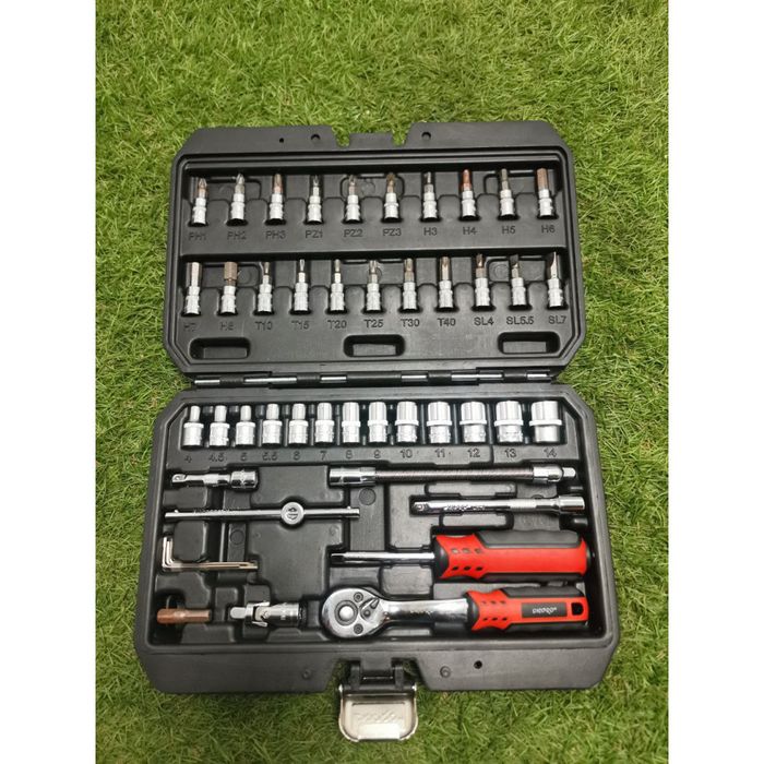 Набір інструментів DNIPRO-M ULTRA, 1/4", S2, S-Lock, 46 од. ((Уцінка)