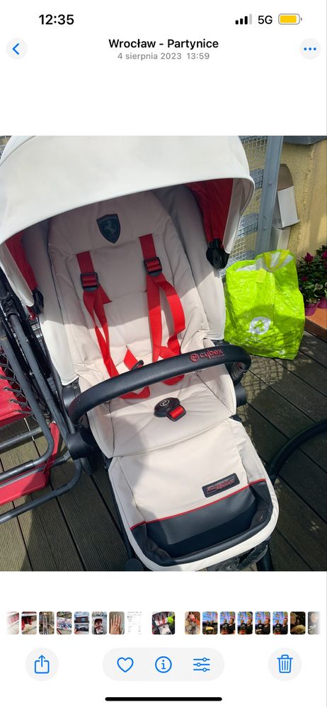 Spacerówka Cybex Priam Scuderia Ferrari + śpiworek Cybex Ferrari