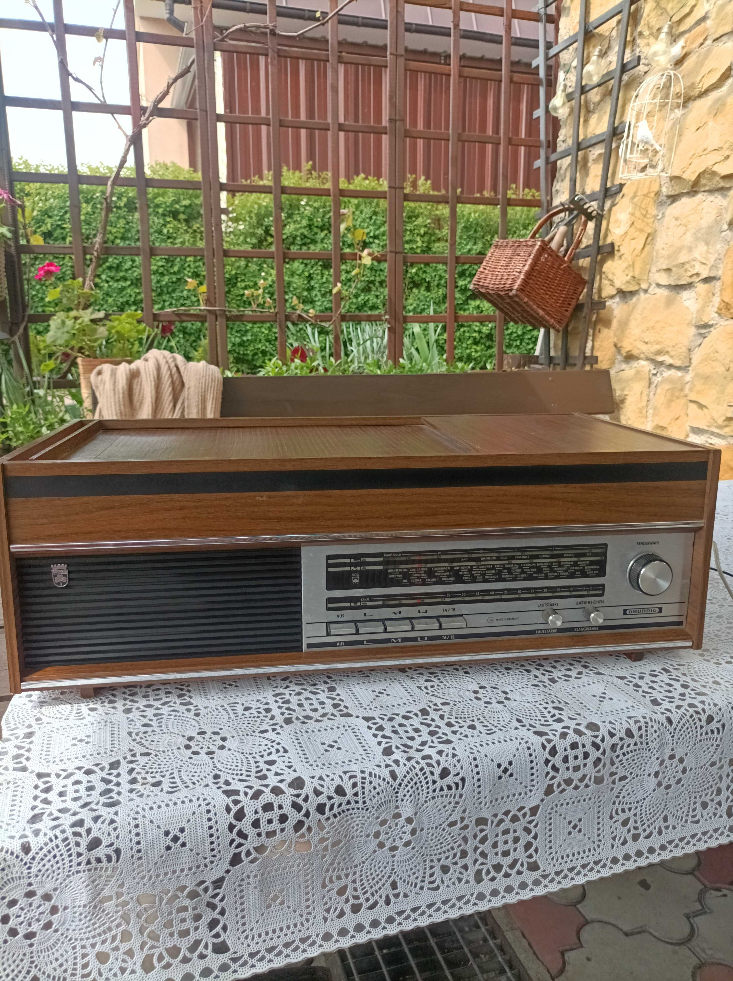 Grundig radio z gramofonem Dual vintage 60's