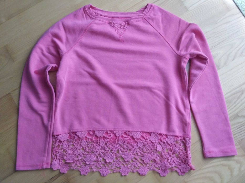 Sweter koronka swetr 122/128 H&M bluza