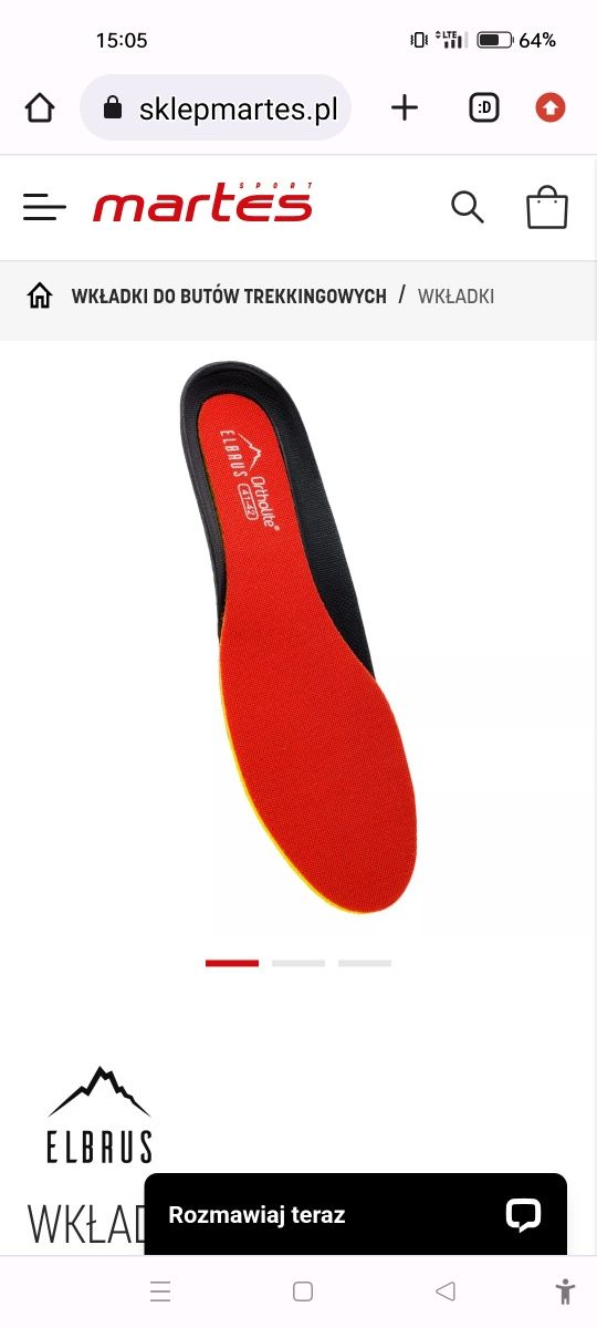 Wkładki firmy Elbrus 
INSOLE BERIN 5824-ORANGE/GREY
Ocena
5.0