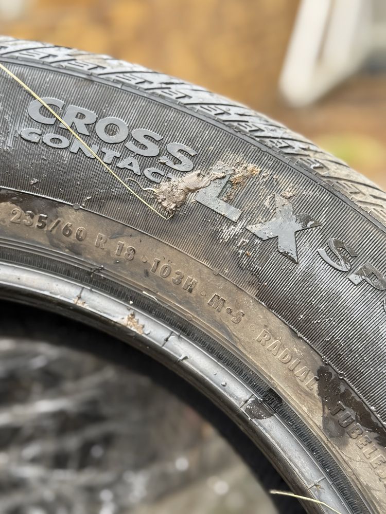 Шини 235/60R18 Continental Cross Contact ризина Всесезонка