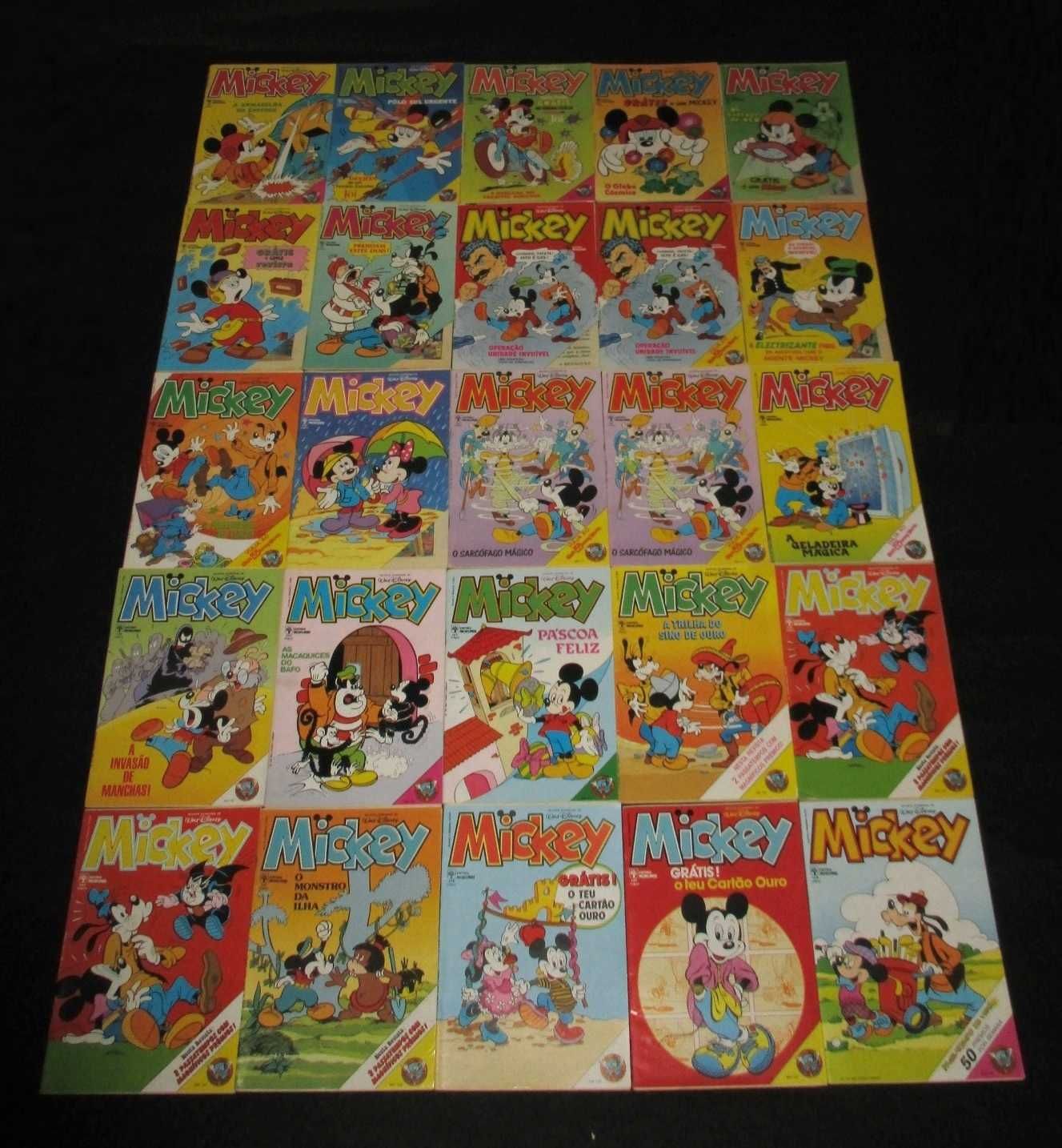 Livros BD Mickey Revista Mensal de Walt Disney Morumbi 1984 a 1990