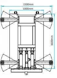 PSS3000 Elevador de Tesoura Móvel 220V 1Cv novo