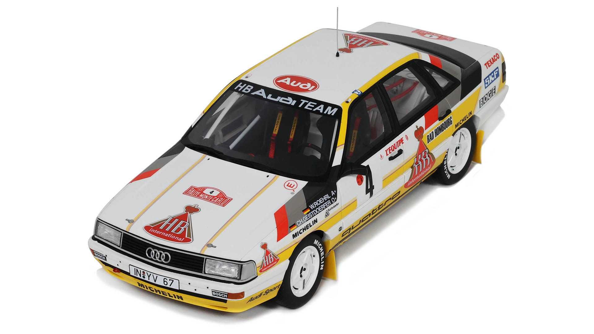 1:18 Otto Audi 200 Quattro #4 3rd Rally Monte Carlo 1987 W.Röhrl