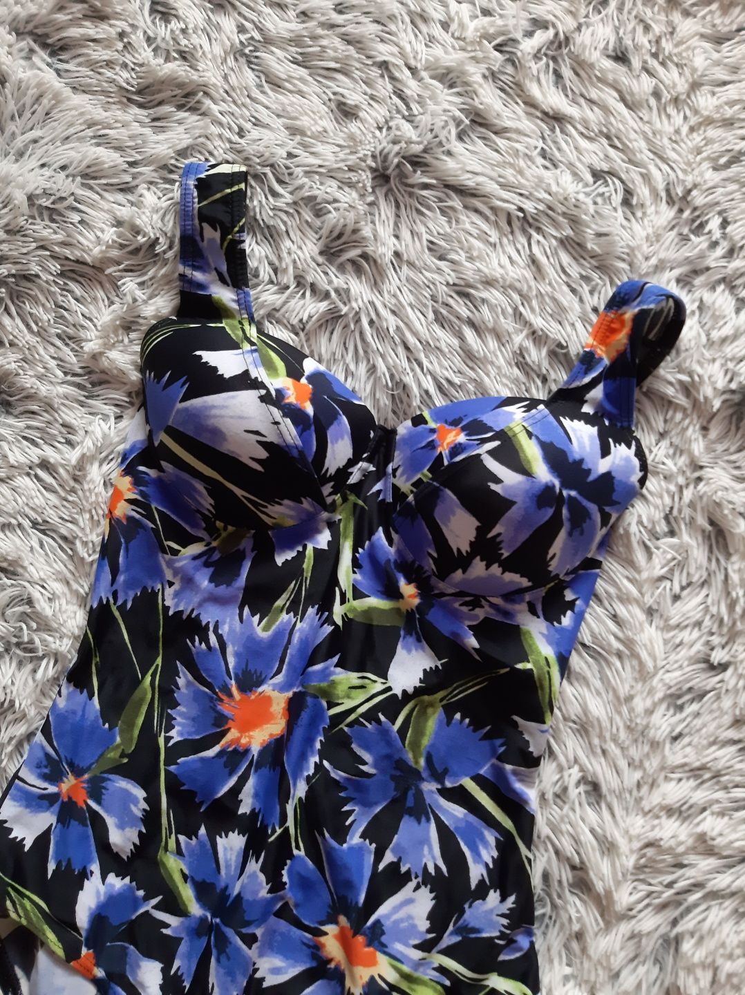 Nowy strój kąpielowy 42/XL D Jolinex kwiaty jednoczęściowy