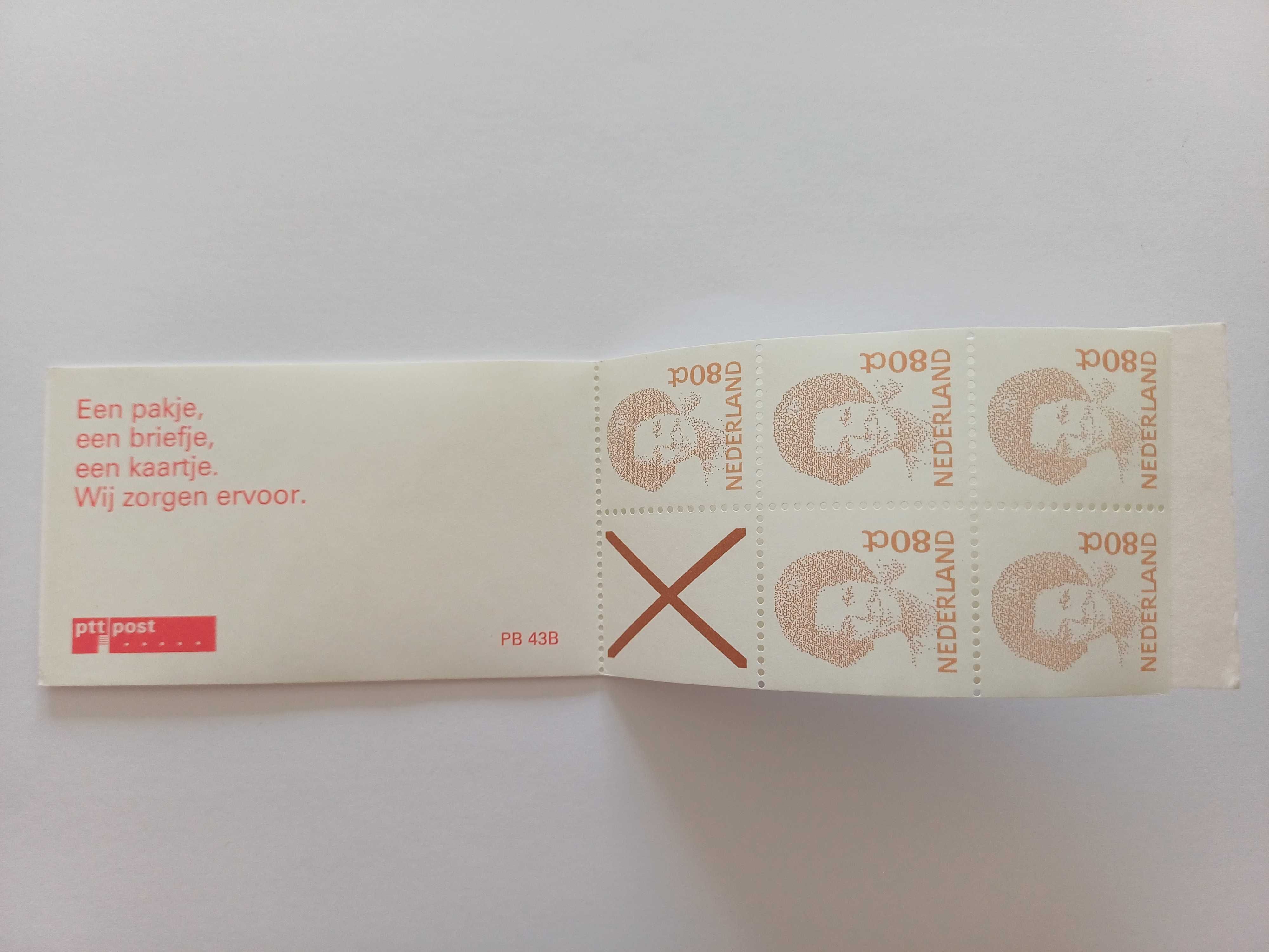 Filatelia - Holanda / Países Baixos – Carteira PB 43B - 1992