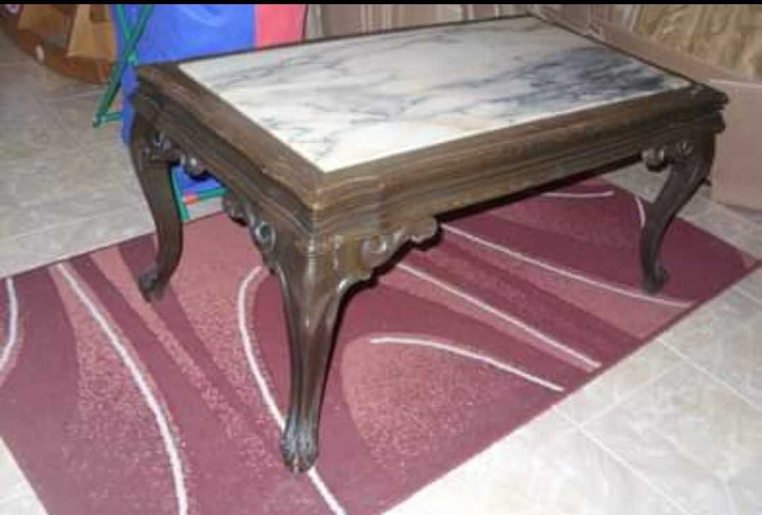 Mesa sala com mármore