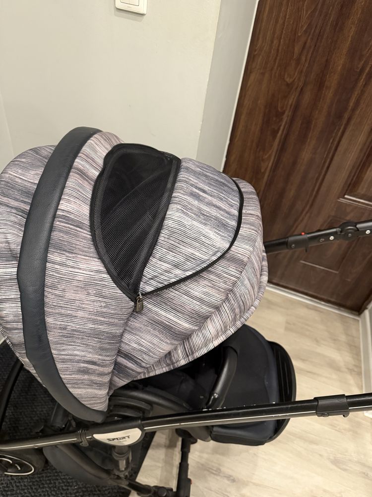 wózek anex 2w1, fotelik na baza isofix