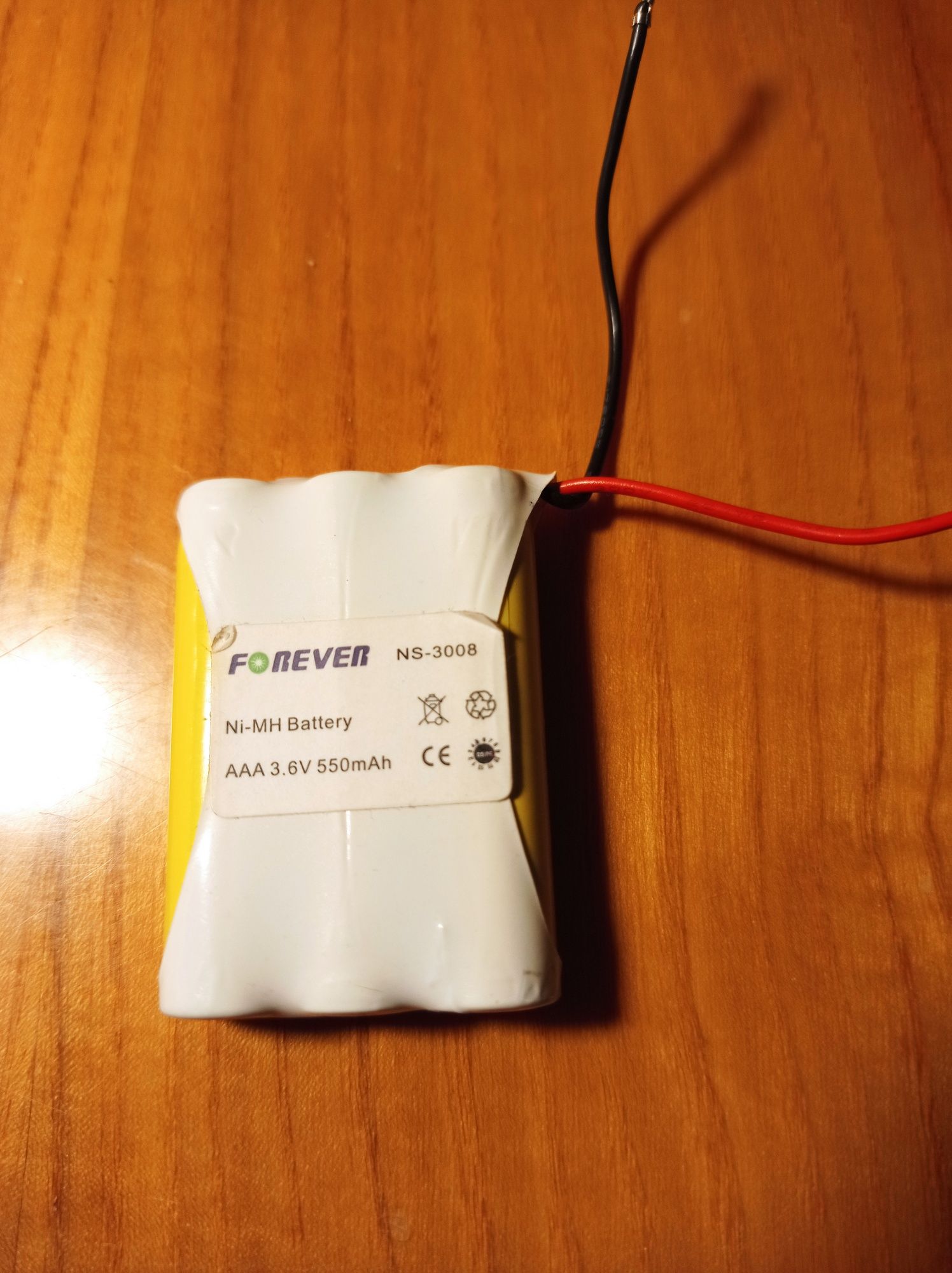Akumulator NiCd 3,6V/550mAh 3*AAA
