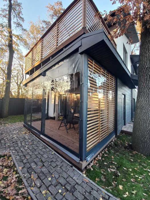 Вікна м'які-штори ПВХ для альтанки/тераси