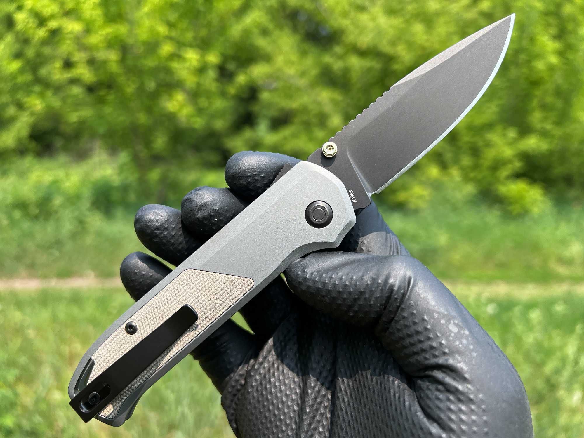 Складний ніж Flytanium Arcade Shark-Lock Alu/Micarta, DLC CPM S35VN