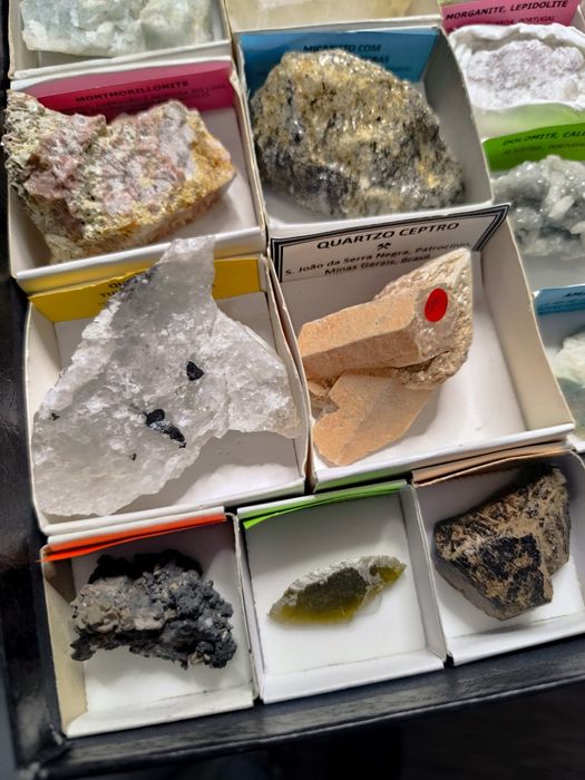 Conjunto de 19 minerais