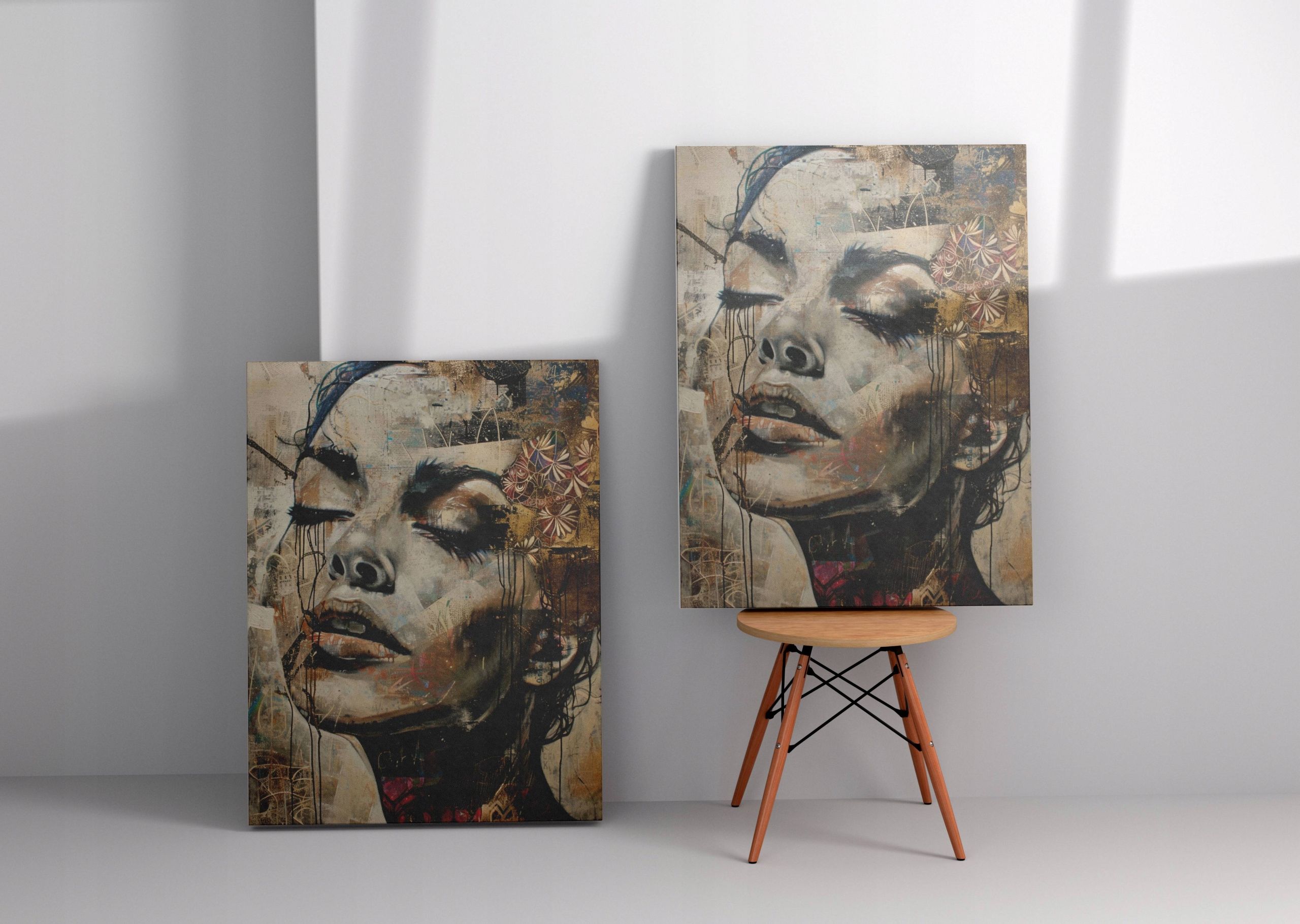 Obraz na płótnie "Emocje w Kolorze" 30x40 cm - Nowoczesna Abstrakcja