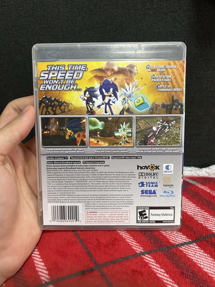 Sonic The Hedgehog Gra PlayStation 3 PS3 Eng Ang