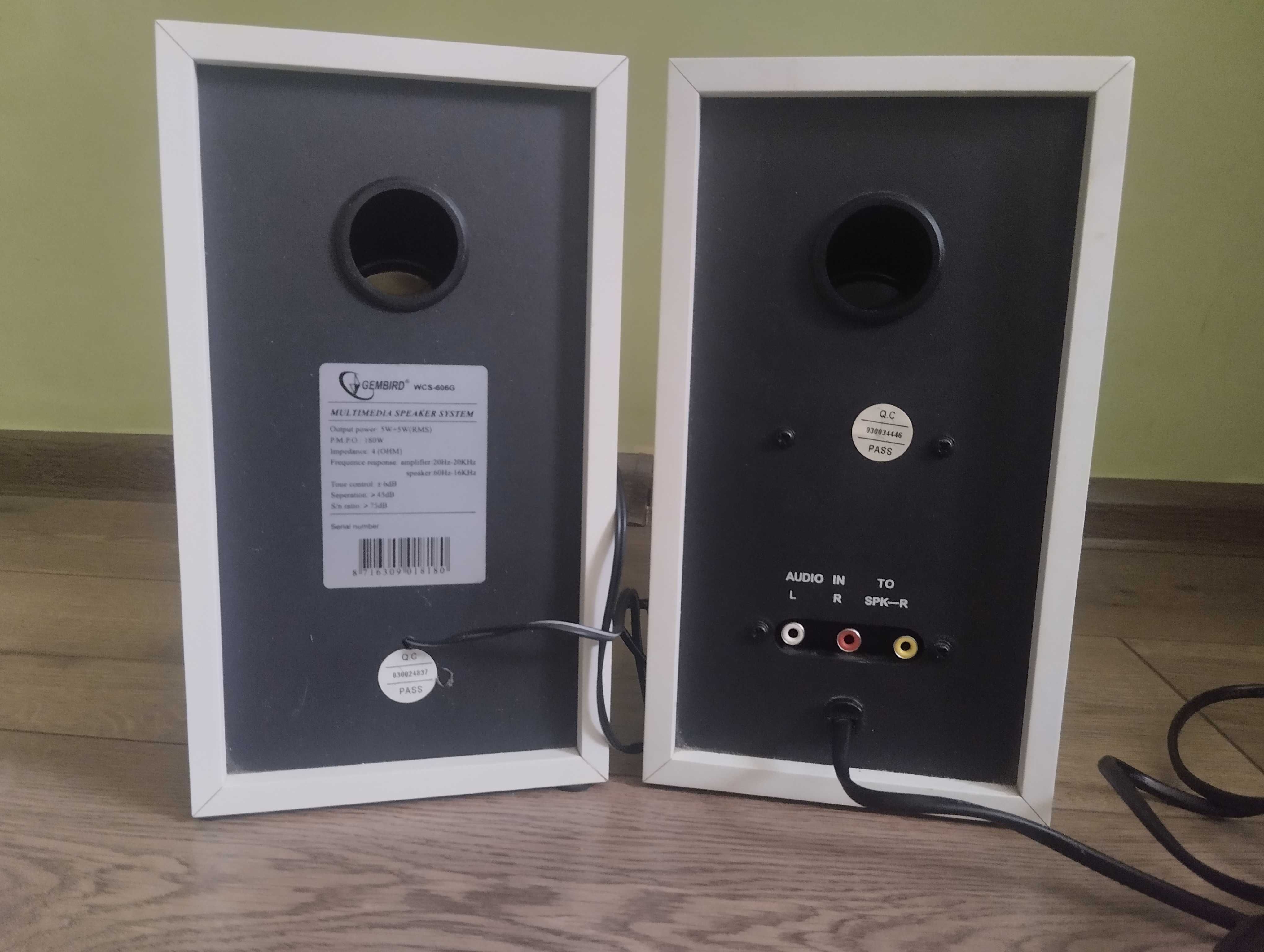 Аудіоколонки для Пк,  GEMBIRD WCS-606G, корпус Дерево