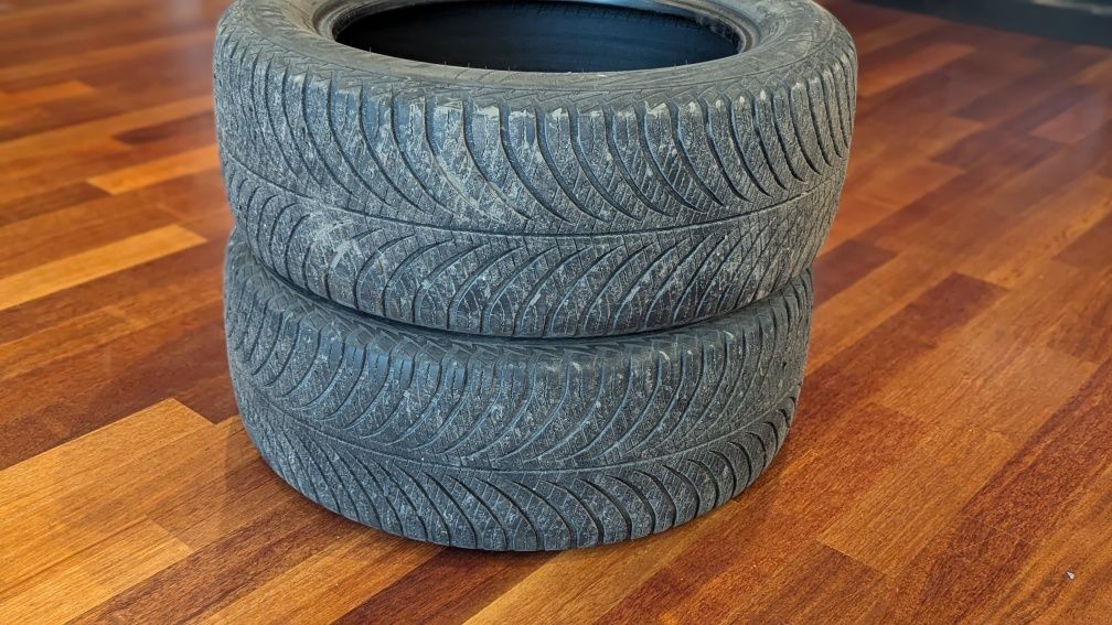 4x Opony całoroczne 235/55 R17 – Continental 2021 i Goodyear 2018