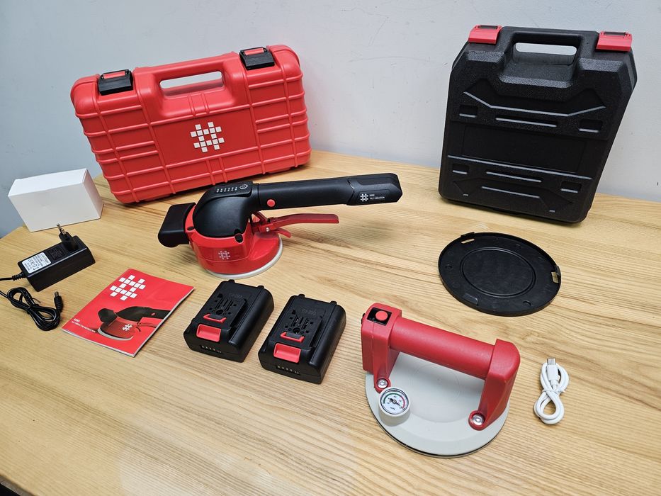 Комплект Виброприсоска Shijing 9390 +Присоска с Автоподкачкой 150мм