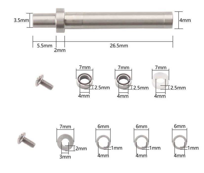 Кноби вісі для риболовних котушок Daiwa Shimano