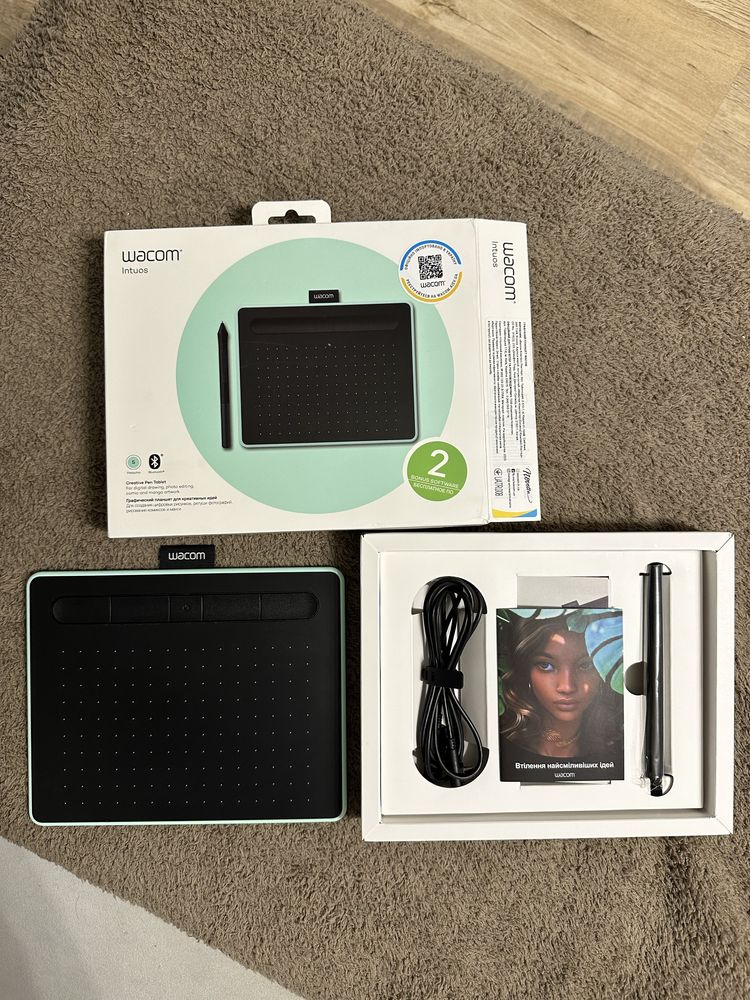 Графічний планшет WACOM S Bluetooth Pistachio (CTL-4100WLE-N)