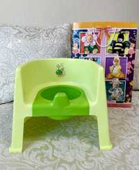 Красивый качественный детский горшок-кресло «Geoby», детский горшок