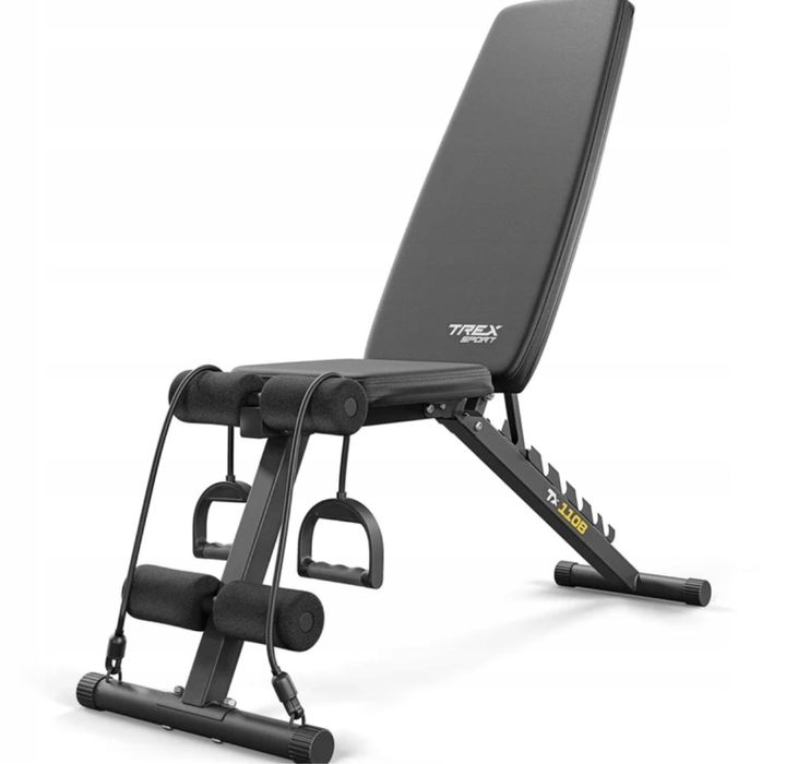 Регульована лава для тренувань Trex Sport TX-110B з еспандерами 110 кг